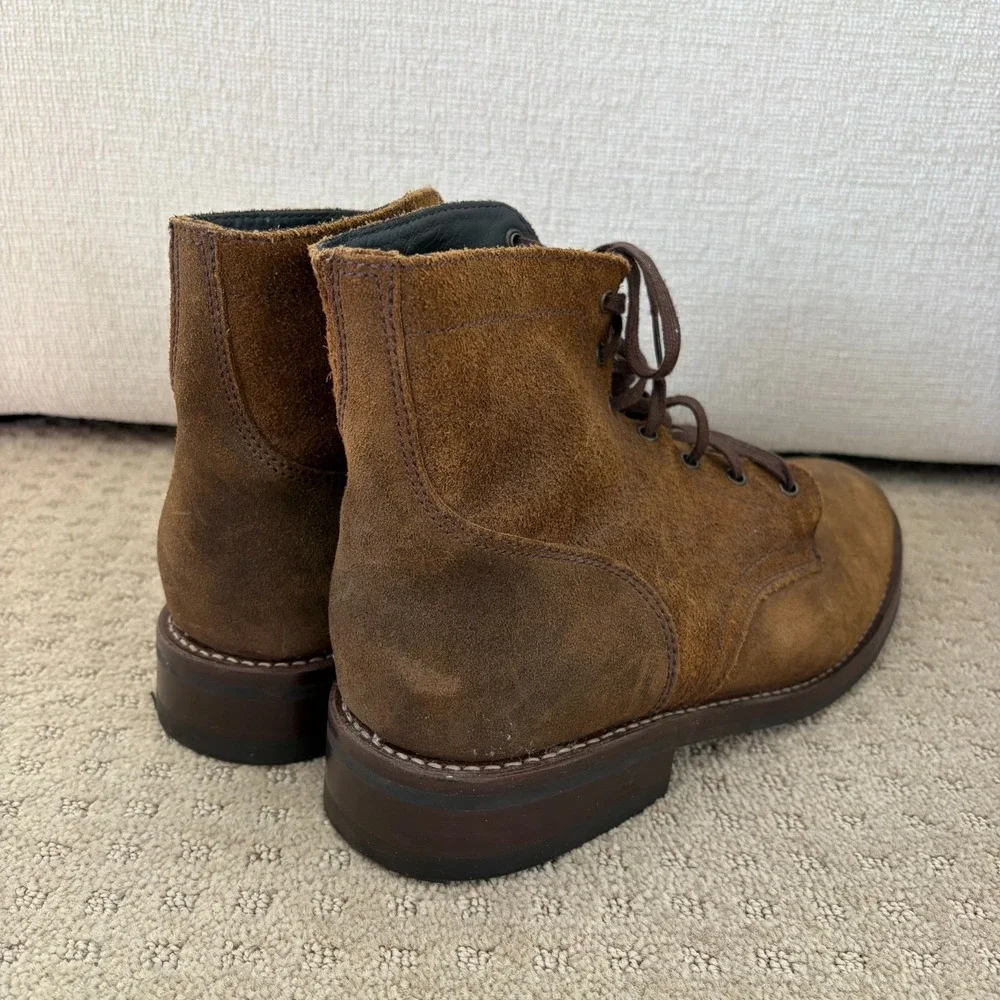 Thursday‎ Boot Company President Everyday Boots Mocha Suede Lace Up Men US 12